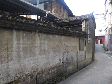 古代房屋围墙