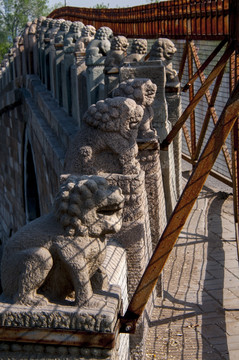 北京通州 永通桥护栏石狮