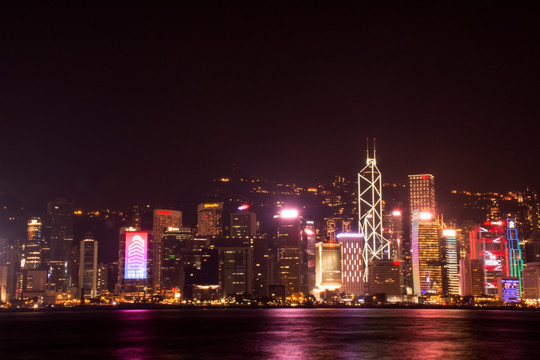 夜景夜色 香港街头