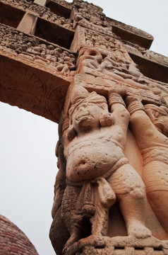 印度博帕尔 桑奇大塔遗迹