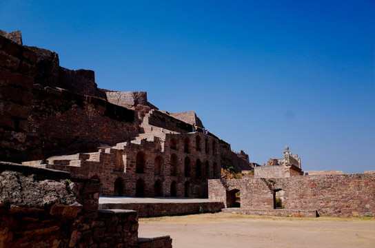 印度海得拉巴戈康达古城堡遗迹