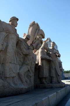 铁人纪念馆 雕塑 石油开采