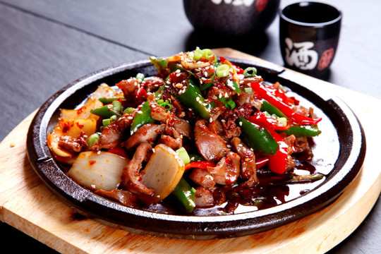 铁板鸡胗