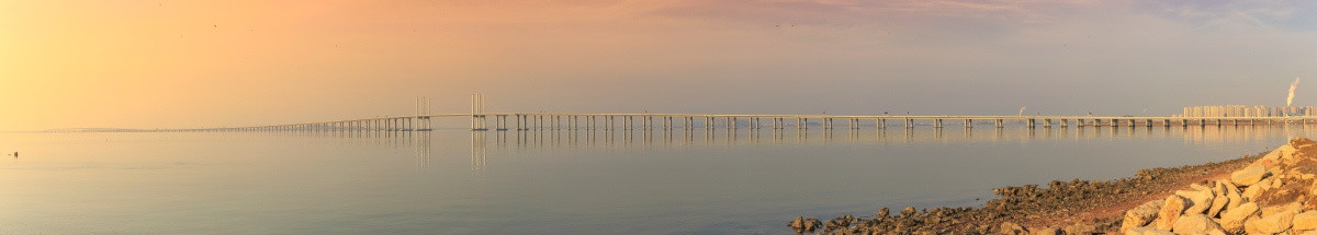 胶州湾大桥全景