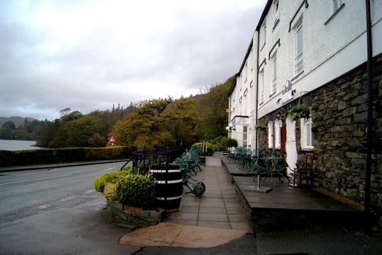 英国 苏格兰 爱情村 街景 旅