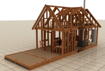 木屋模型设计