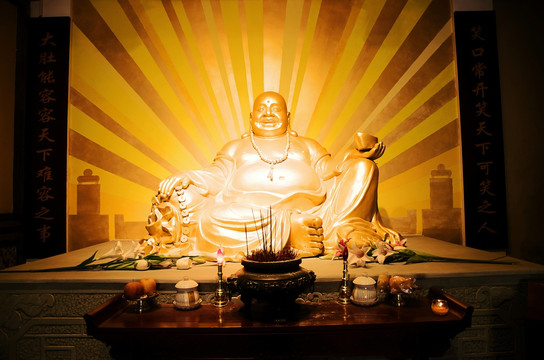 鎏金弥勒佛坐像