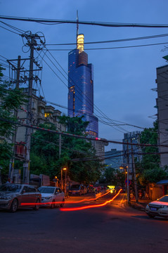 南京紫峰大厦夜景