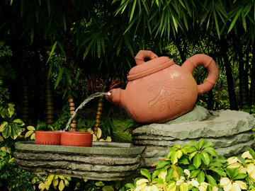雕塑 茶具 公园 景观