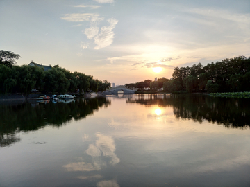 武汉琴台夕阳