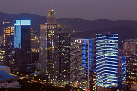 深圳城市风光夜景