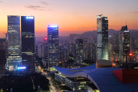 深圳城市风光夜景