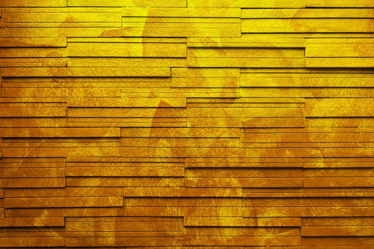 金色砖墙