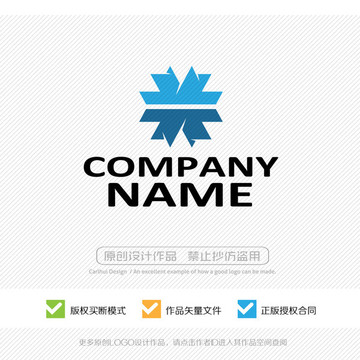 雪花 冷冻 LOGO设计
