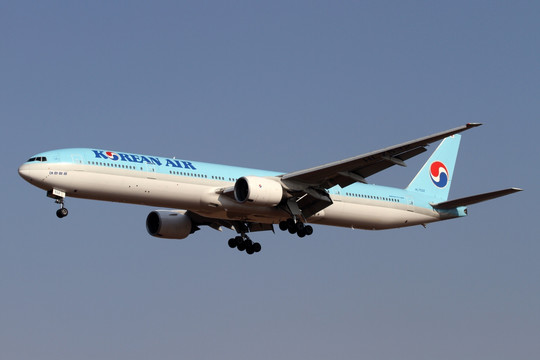 大韩航空公司 飞机降落