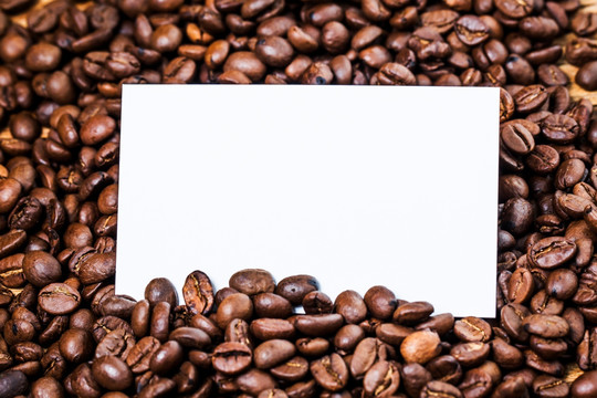 咖啡豆 咖啡概念 名片