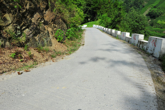 农村道路乡道摄影素材