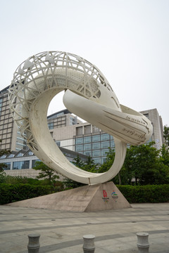 青岛奥帆中心雕塑