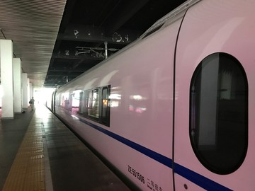 高铁 和谐号 站台 火车站 火