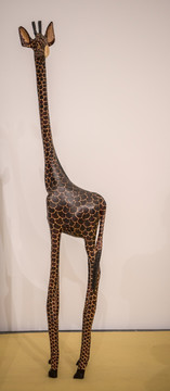 非洲黑木雕 长颈鹿