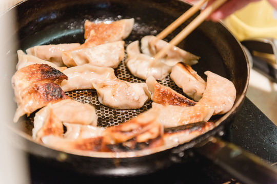 煎水饺 水饺 饺子 手工水饺