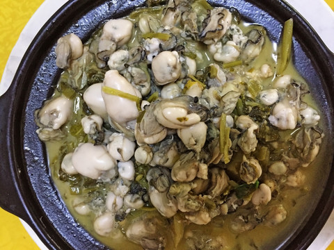 牡蛎炖 酸菜煲