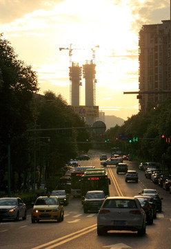 道路车流