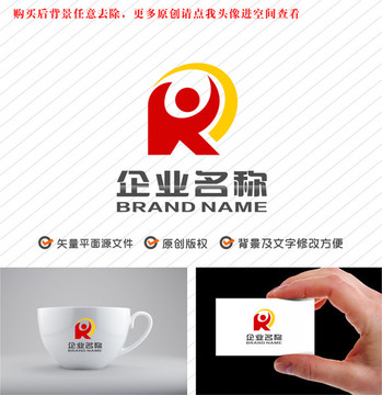KR字母RK人物logo