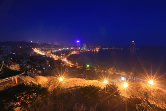 青岛汇泉湾夜景