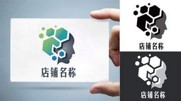 创意头脑风暴科技logo标志