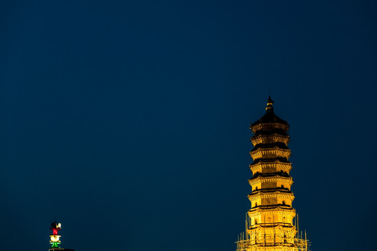 许昌文峰塔夜景