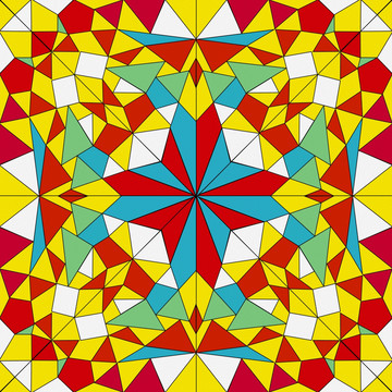 染色玻璃花纹