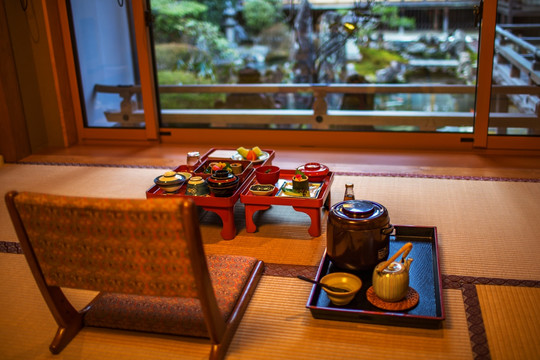 日本高野山和式房宿坊精进料理