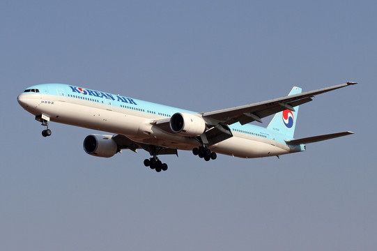 大韩航空 飞机降落