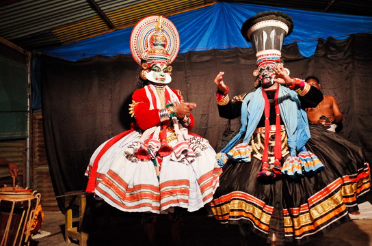 印度南部土著舞蹈 卡塔卡利戏剧
