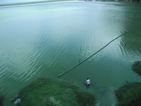 滇池钓鱼