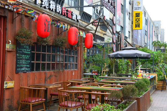 酒吧咖啡屋 庭院装饰