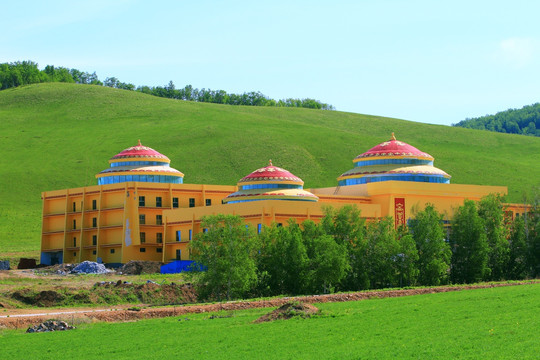 蒙古包式宾馆建筑