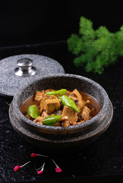 青椒豆腐
