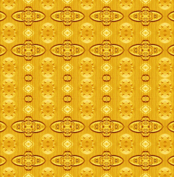 金色古典立体几何天花背景墙花纹