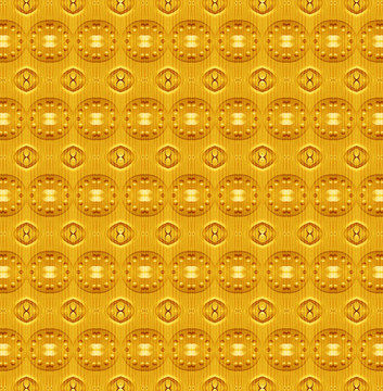 金色古典立体几何天花背景墙花纹