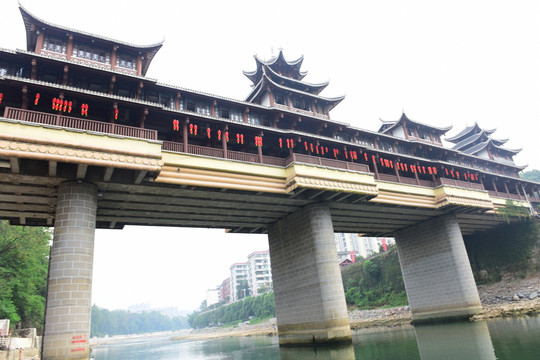 侗族风雨桥桥梁