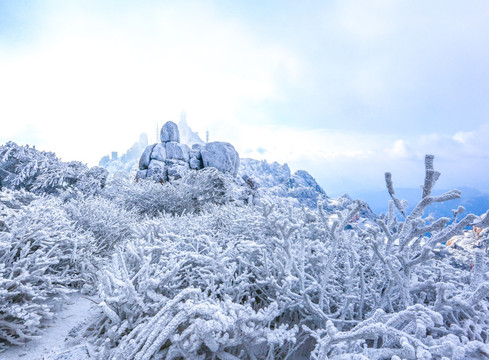 高山雪景