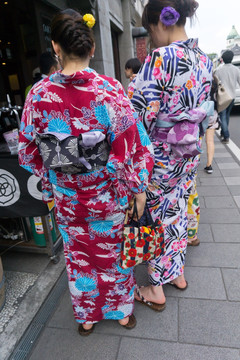 东京街头 浴衣女人