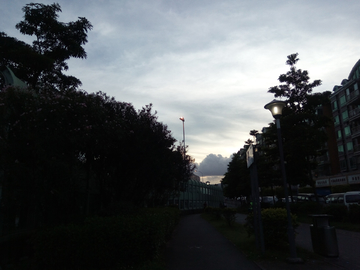 街头暮色