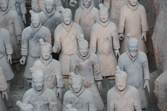 兵马俑 雕像 陕西 考古 旅游