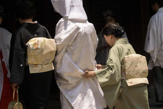 日本传统婚礼 新娘
