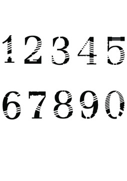 矢量镂空机械风文字数字09