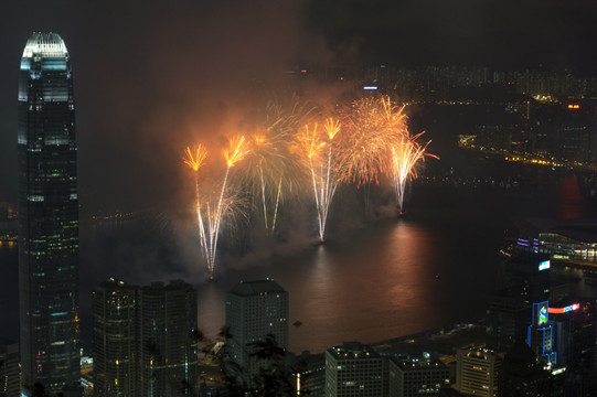 香港回归周年庆典烟花汇演