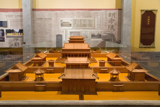 明孝陵陵宫 建筑模型